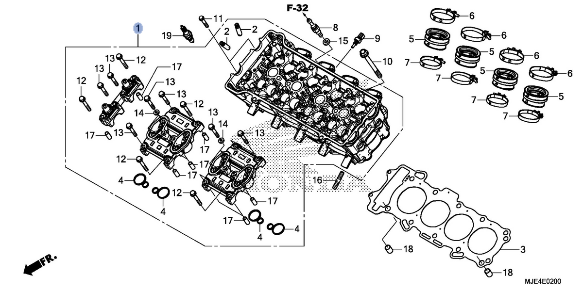 Honda OEM part 12010-MJE-D00