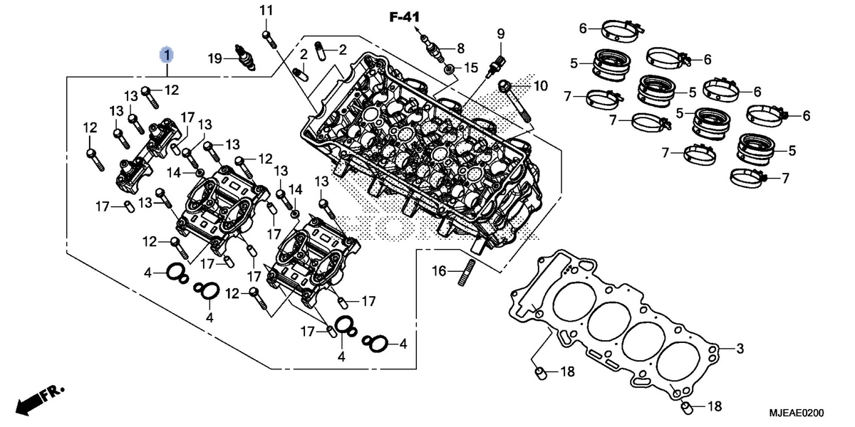 Honda OEM part 12010-MJE-DB0