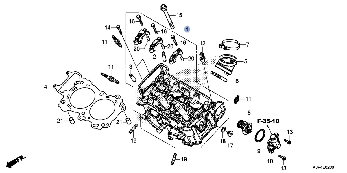 Honda OEM part 12010-MJP-G50