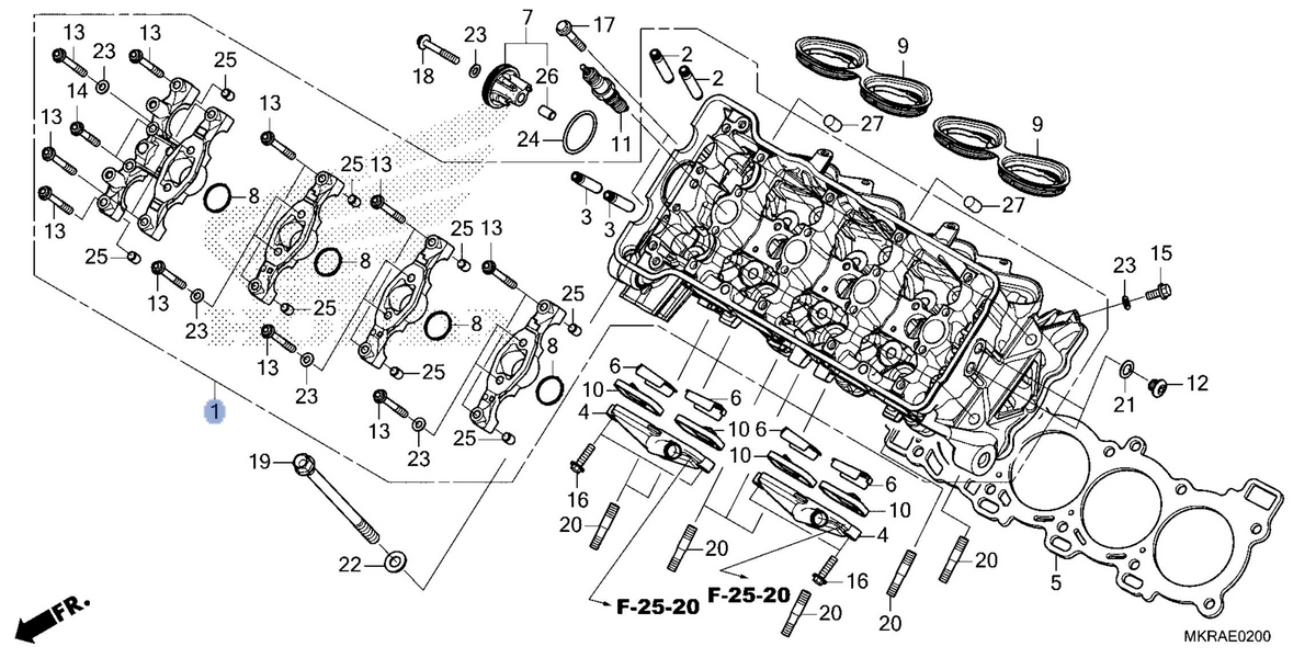 Honda OEM part 12010-MKR-DH1