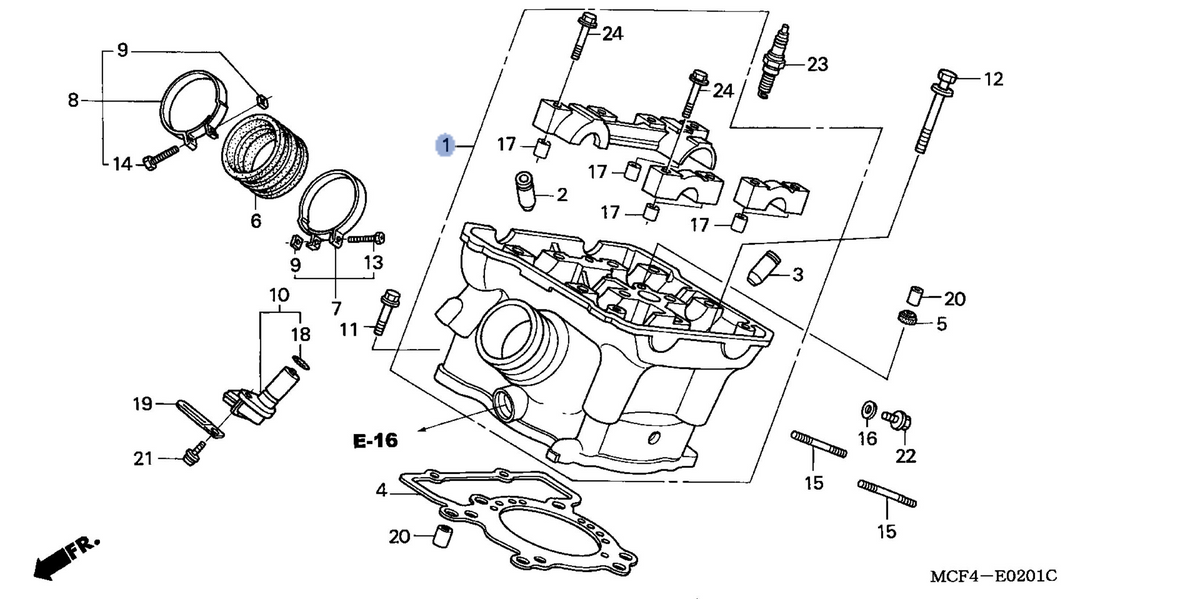 Honda OEM part 12020-MCF-D30