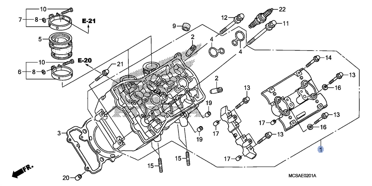 Honda OEM part 12020-MCS-D81