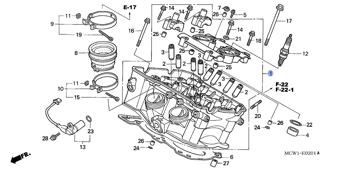 Honda OEM part 12020-MCW-000