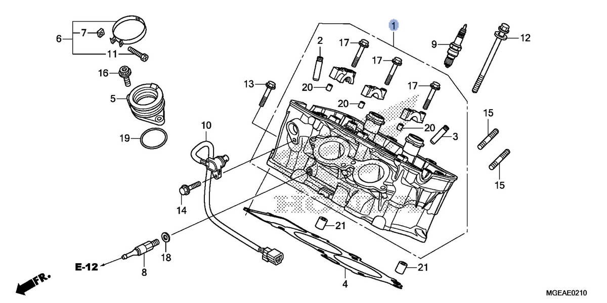 Honda OEM part 12020-MGE-020