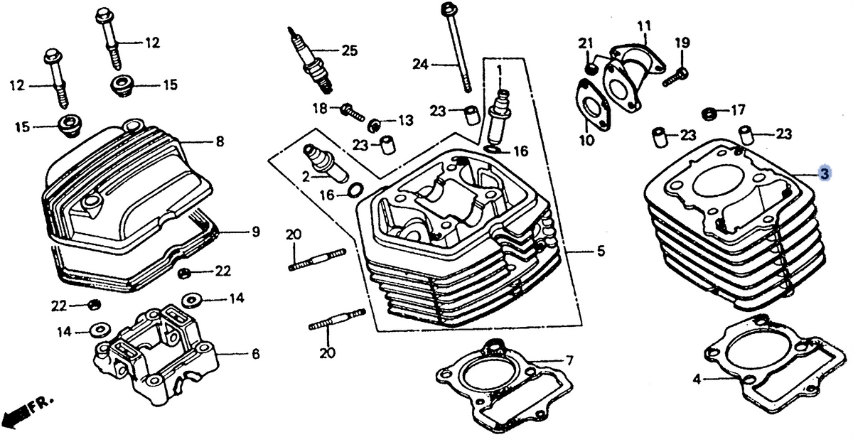 Honda OEM part 12100-GN1-730