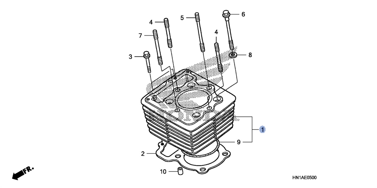 Honda OEM part 12100-HN1-A70