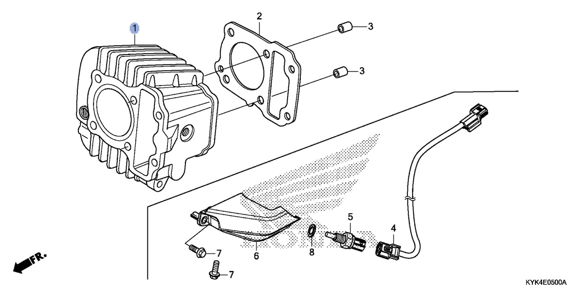 Honda OEM part 12100-K03-C00