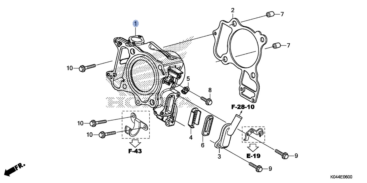 Honda OEM part 12100-K04-931