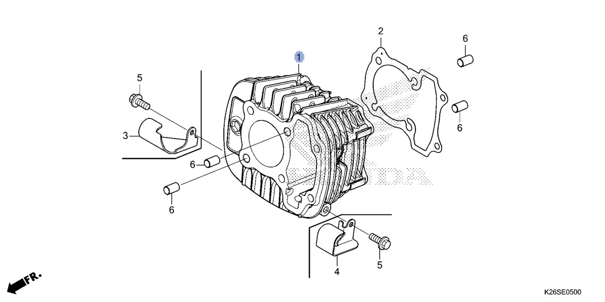 Honda OEM part 12100-K26-G00
