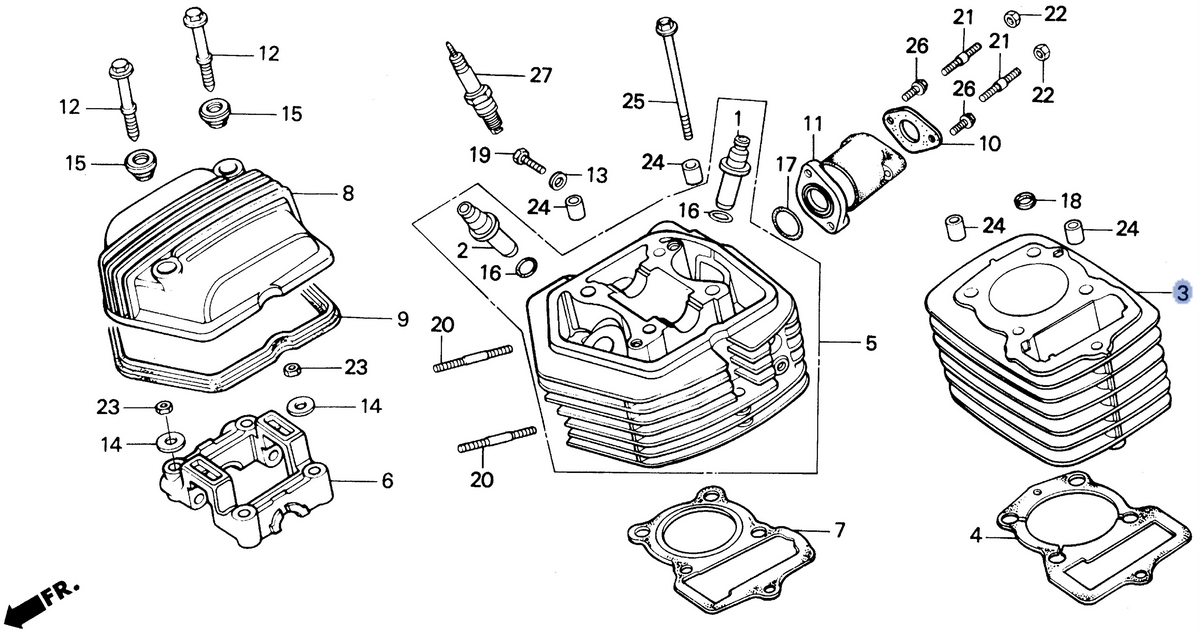 Honda OEM part 12100-KN4-750