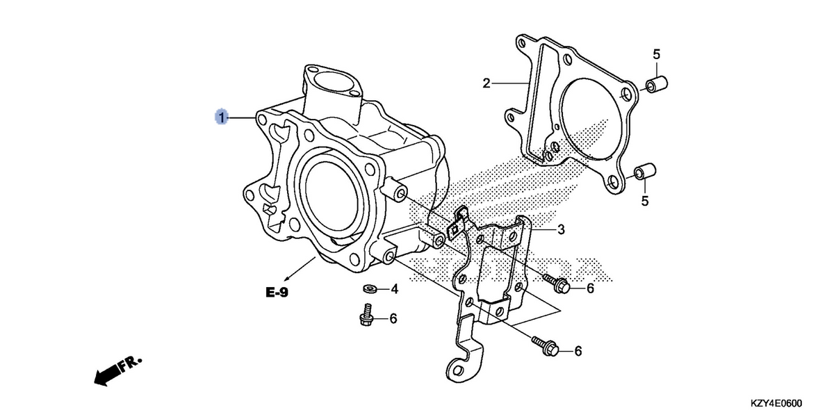 Honda OEM part 12100-KZY-700
