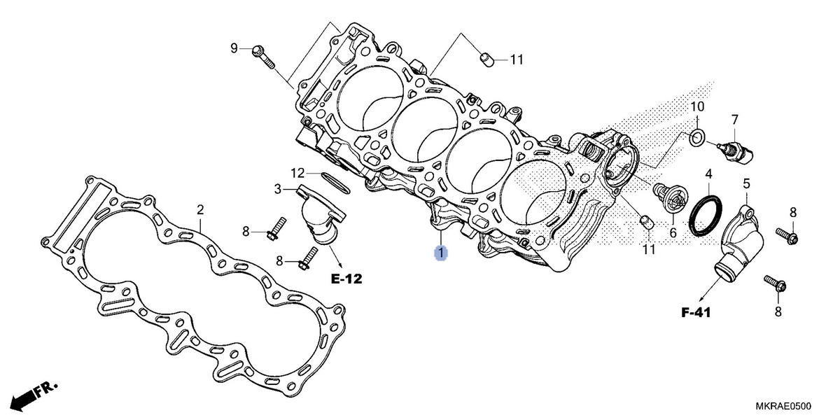 Honda OEM part 12100-MKR-D61