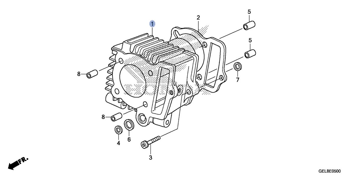 Honda OEM part 12101-GEL-A80