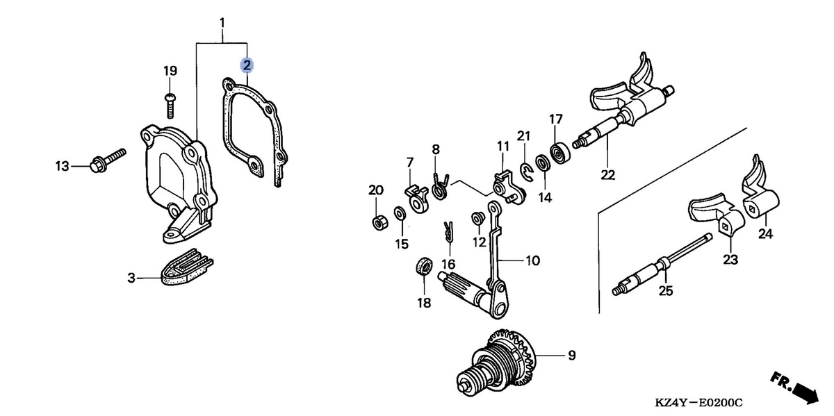 Honda OEM part 12108-KZ4-A90