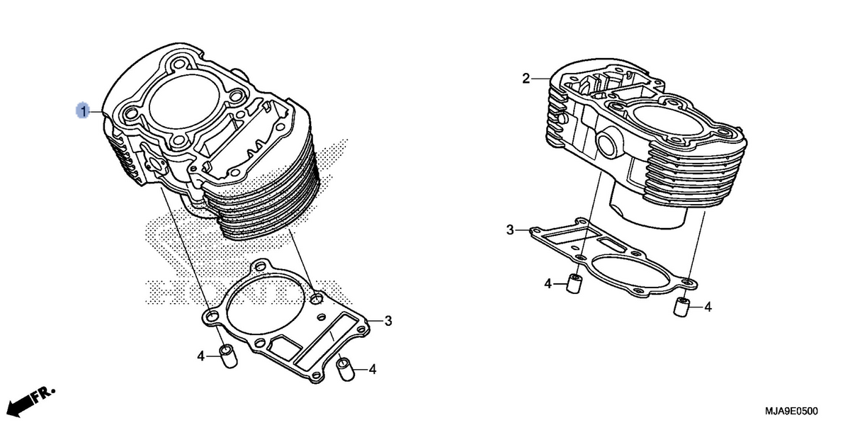 Honda OEM part 12110-MBA-601