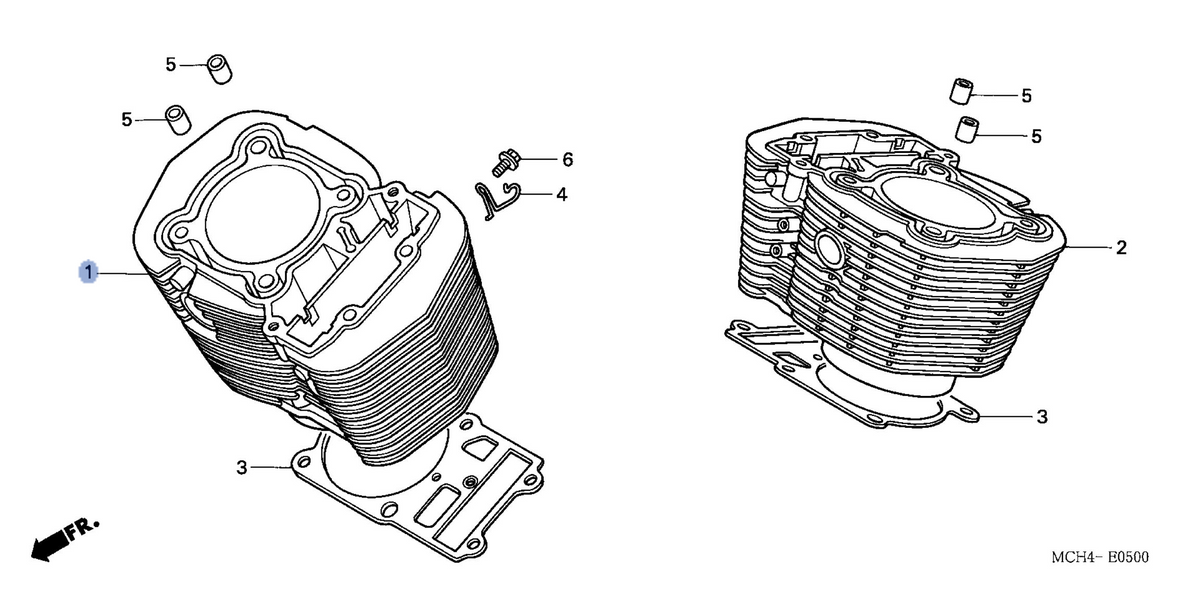 Honda OEM part 12110-MCH-C10