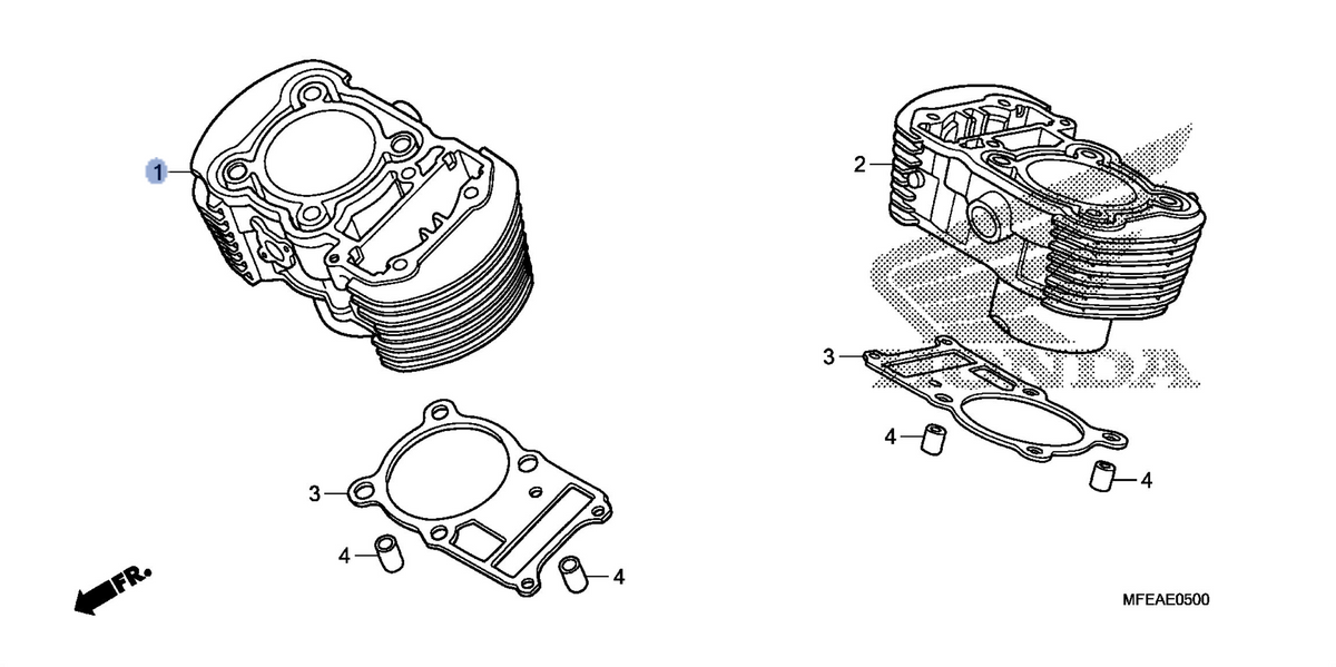 Honda OEM part 12110-MFE-A40