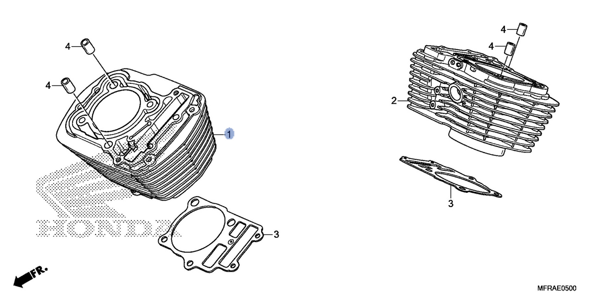 Honda OEM part 12110-MFY-A02