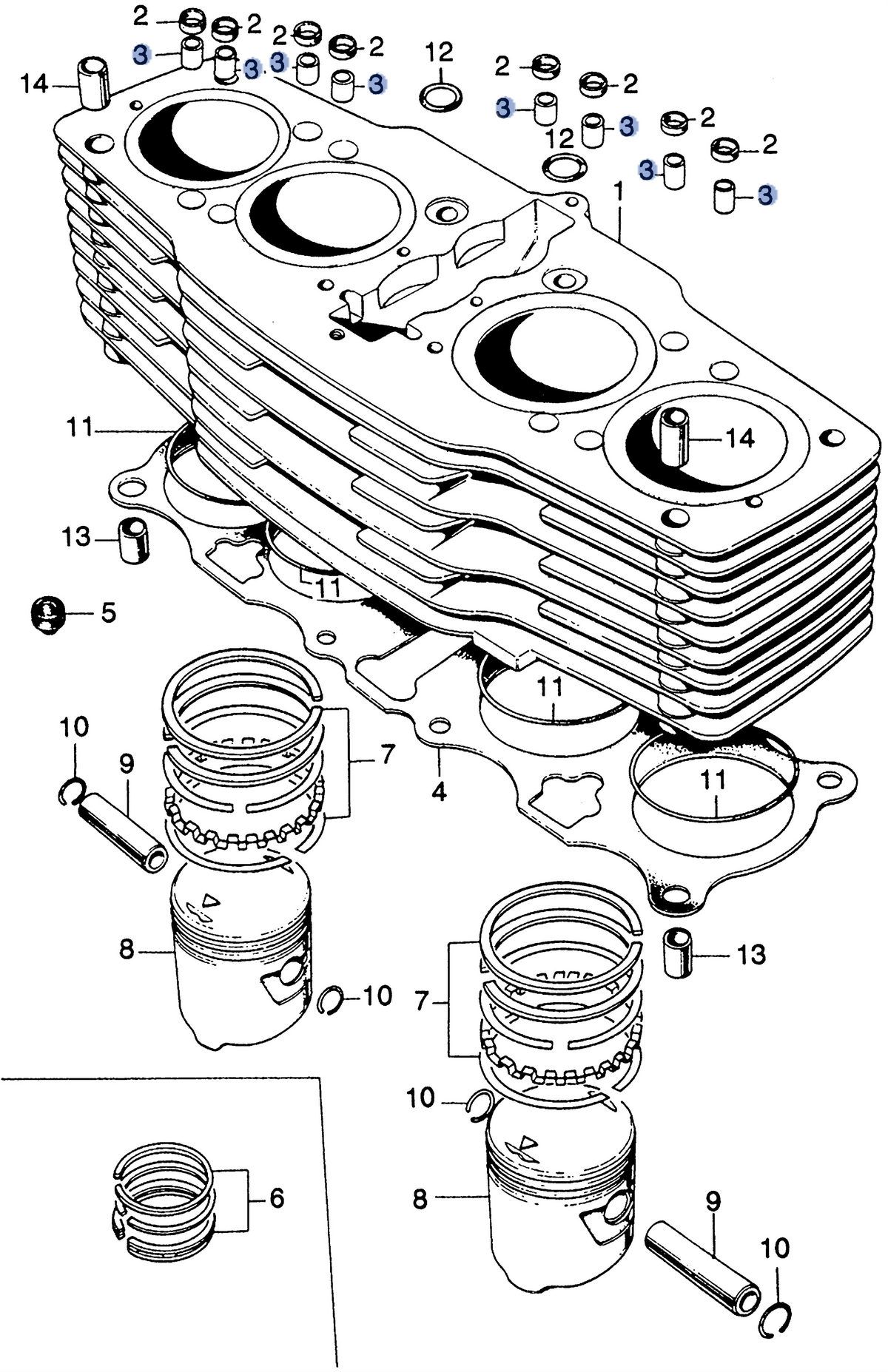 Honda OEM part 12116-300-000