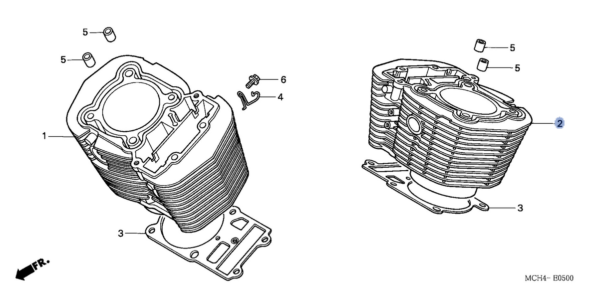 Honda OEM part 12120-MCH-C10