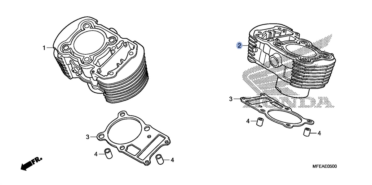 Honda OEM part 12120-MFE-A40