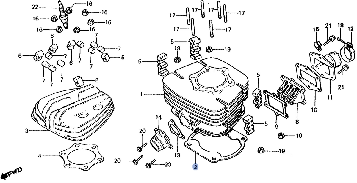 Honda OEM part 12191-961-306