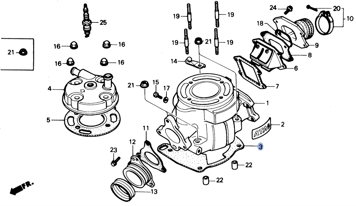 Honda OEM part 12191-GS2-780