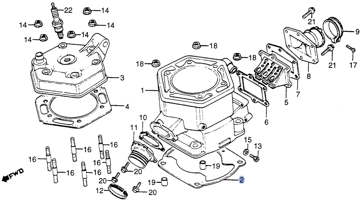 Honda OEM part 12191-KA4-306