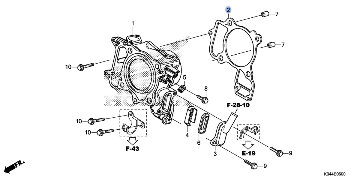 Honda OEM part 12191-KTW-901