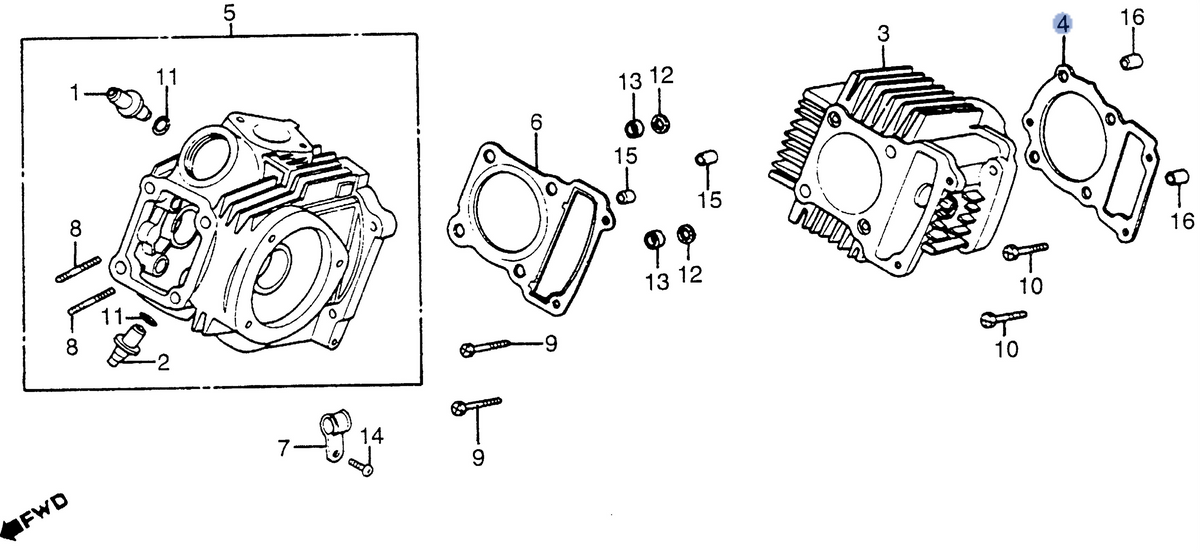 Honda OEM part 12191-VM6-306