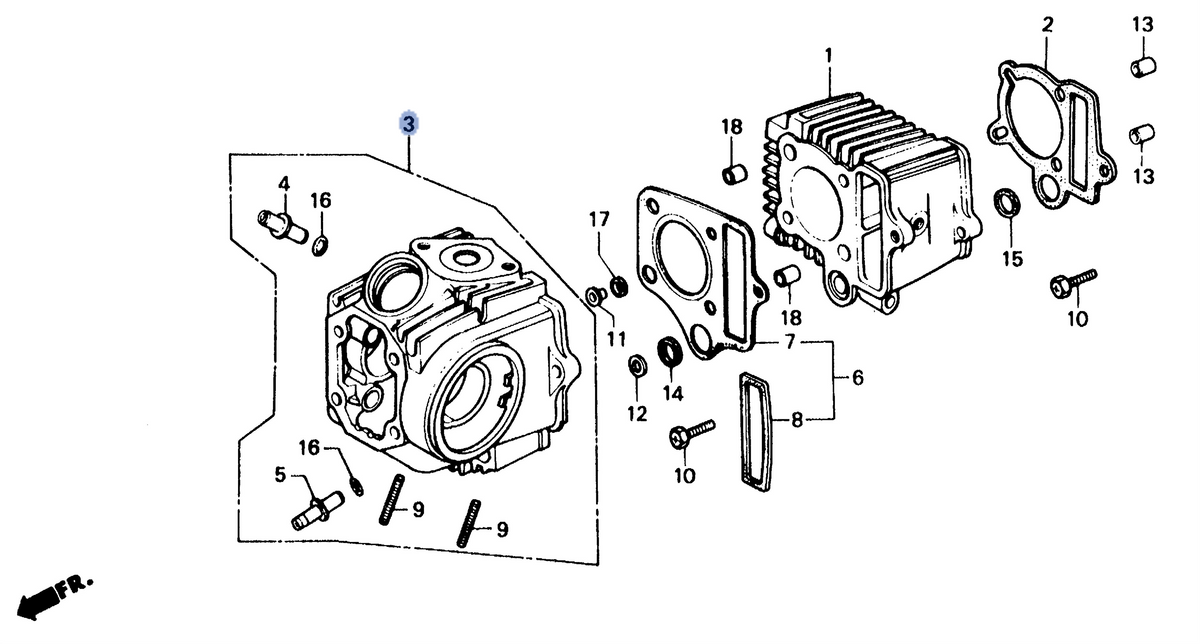 Honda OEM part 12200-GK4-761