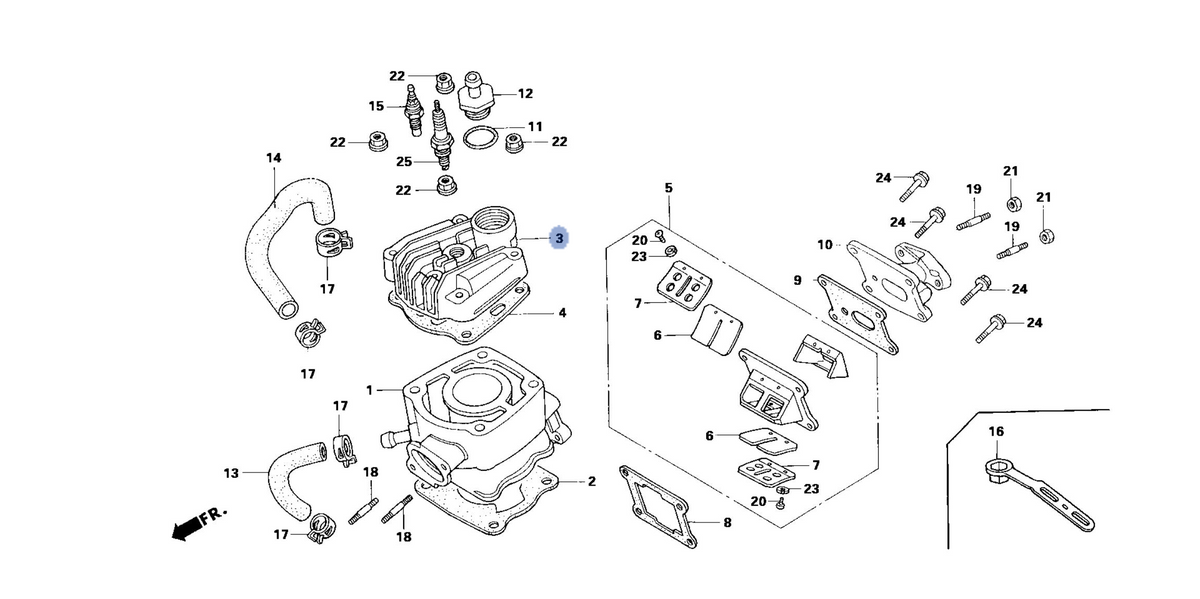 Honda OEM part 12200-GT4-970