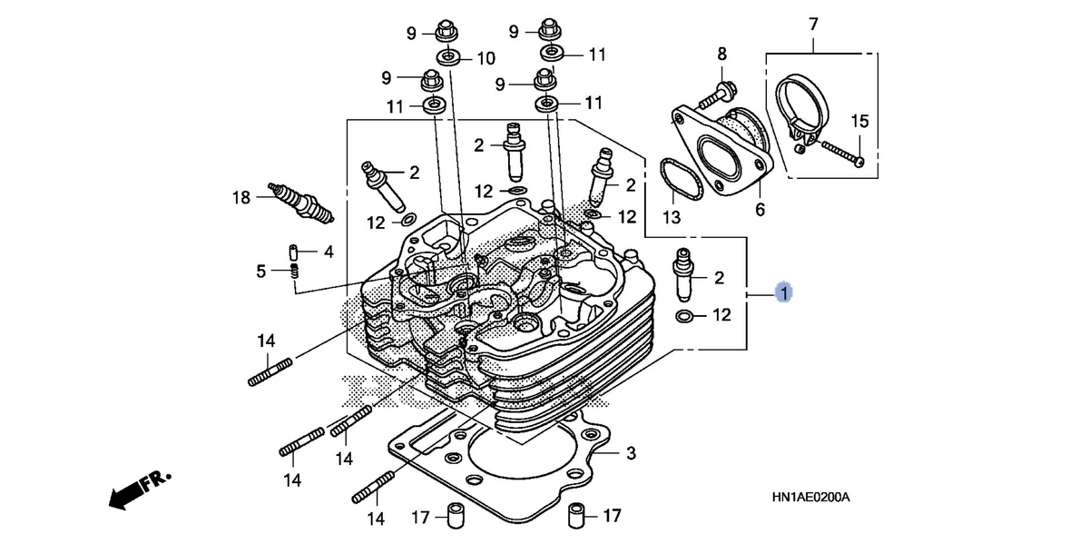 Honda OEM part 12200-HN1-A70