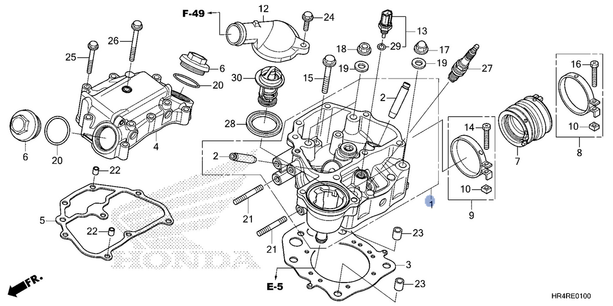 Honda OEM part 12200-HR6-B00
