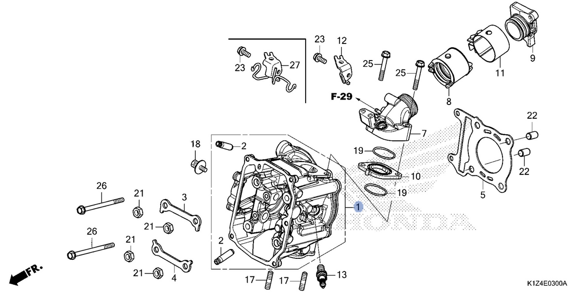 Honda OEM part 12200-K0S-V00