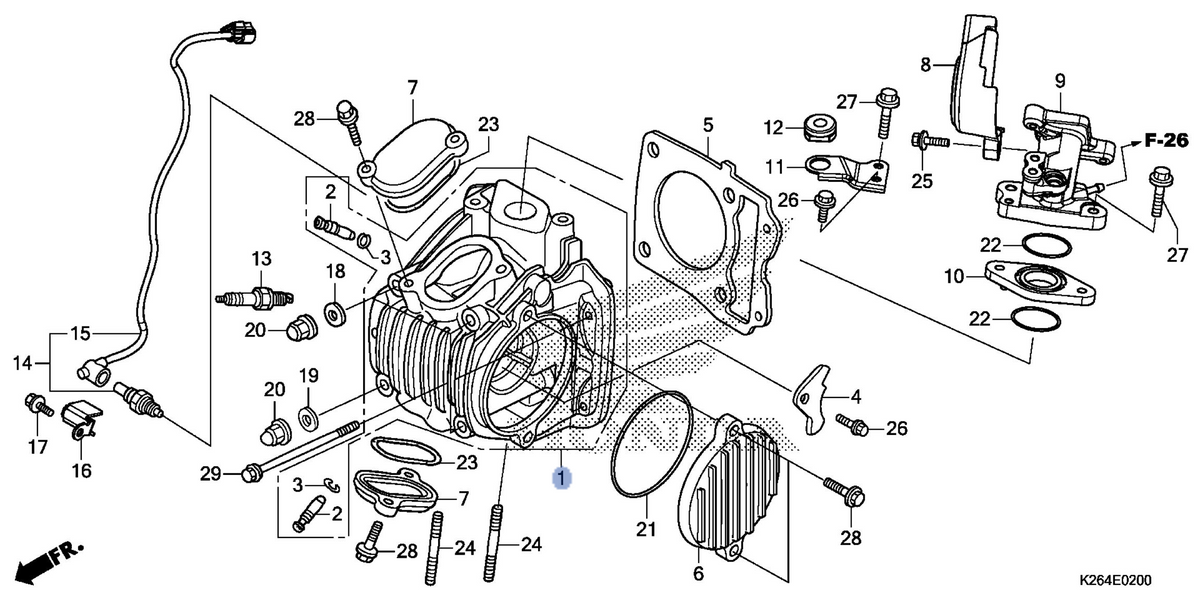 Honda OEM part 12200-K26-902