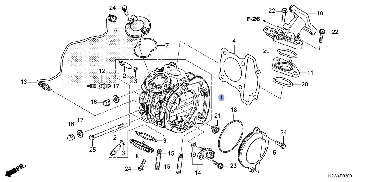 Honda OEM part 12200-K26-G00