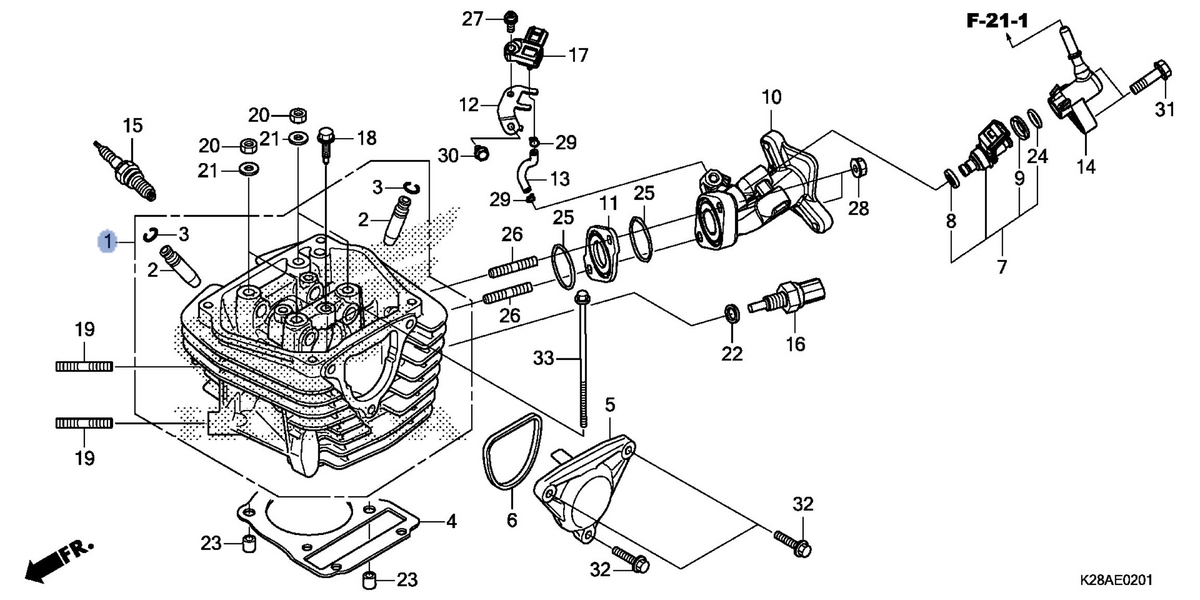 Honda OEM part 12200-K28-A60