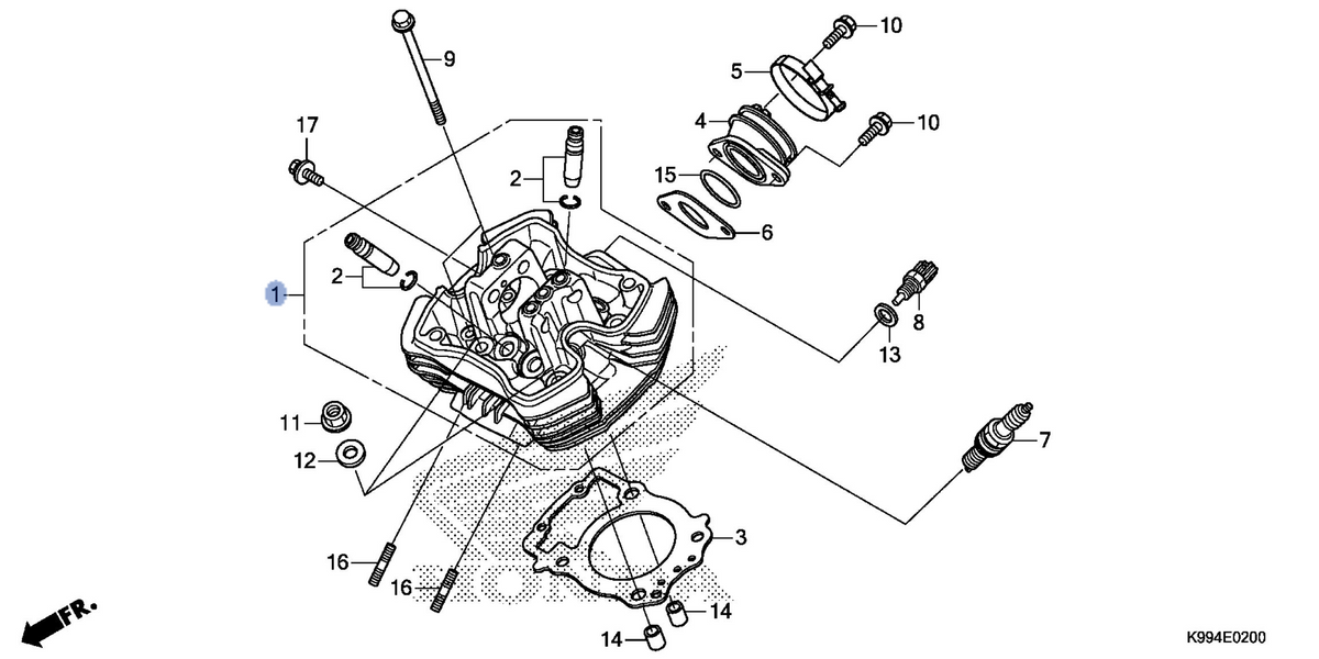 Honda OEM part 12200-K99-A00