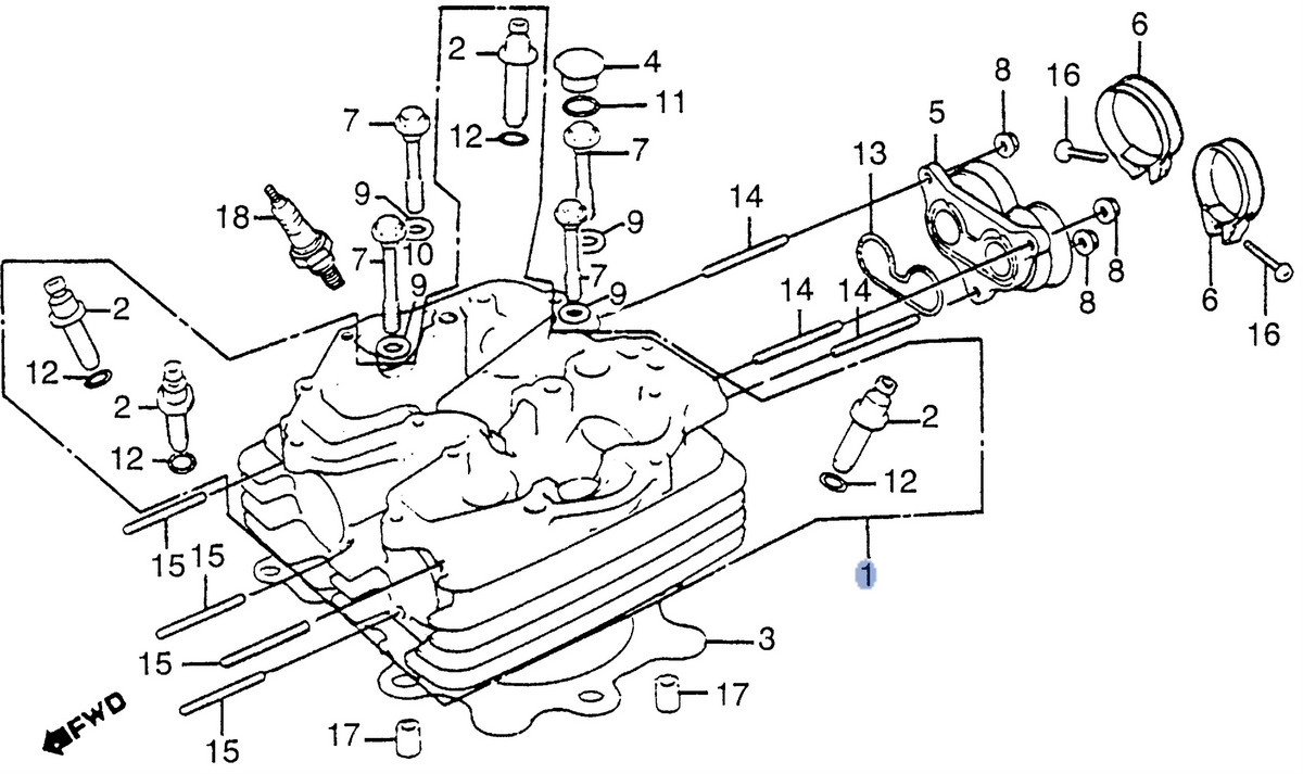 Honda OEM part 12200-KF0-305