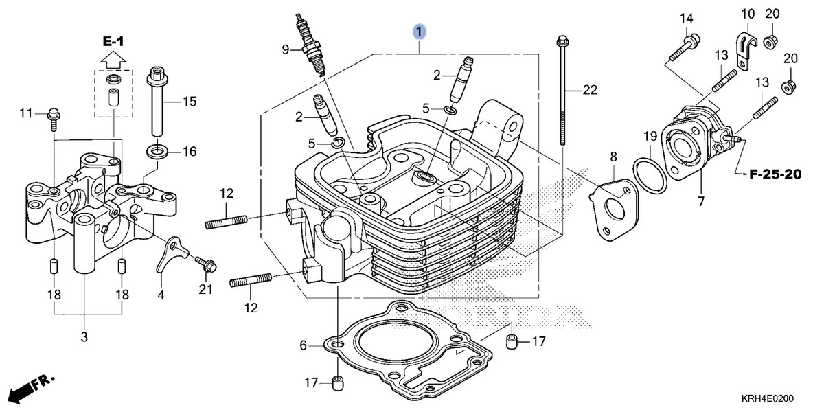 Honda OEM part 12200-KRH-650