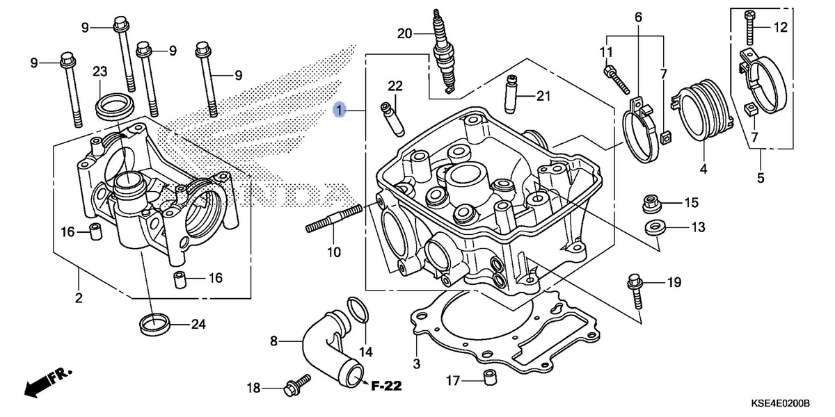 Honda OEM part 12200-KSE-A70