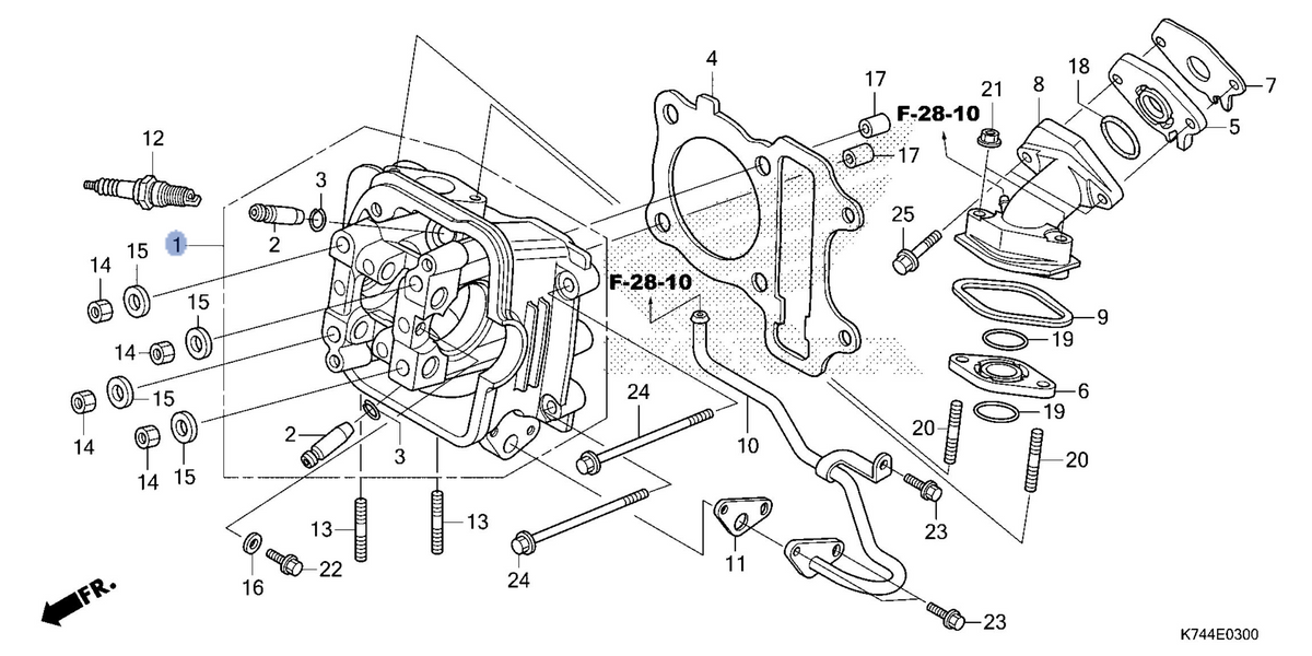 Honda OEM part 12200-KWP-H00