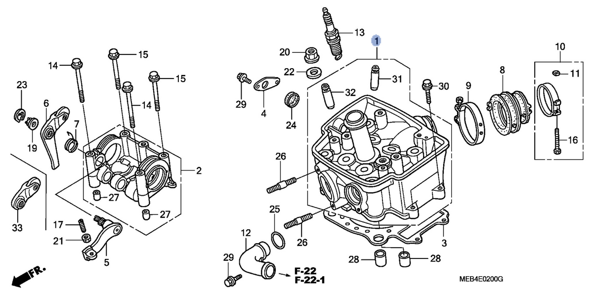 Honda OEM part 12200-MEN-A00