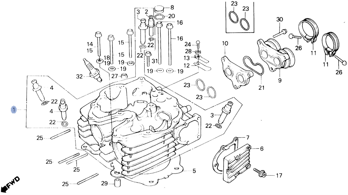 Honda OEM part 12200-MG2-791