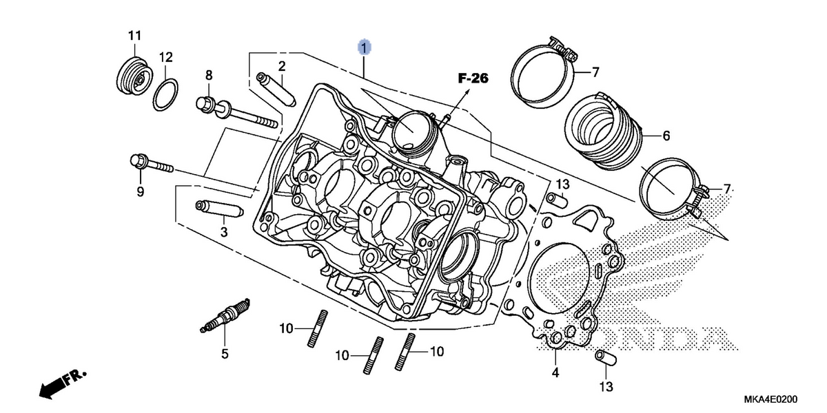 Honda OEM part 12200-MGS-D30