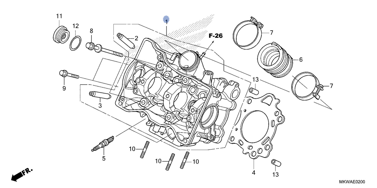 Honda OEM part 12200-MKW-D00