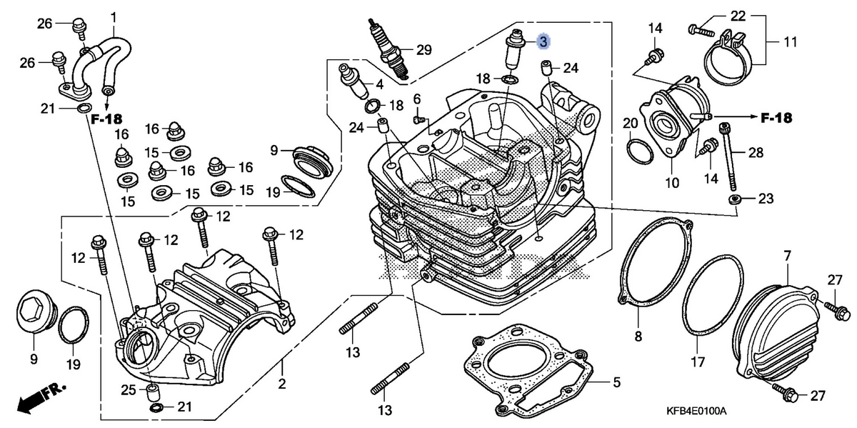 Honda OEM part 12204-439-305