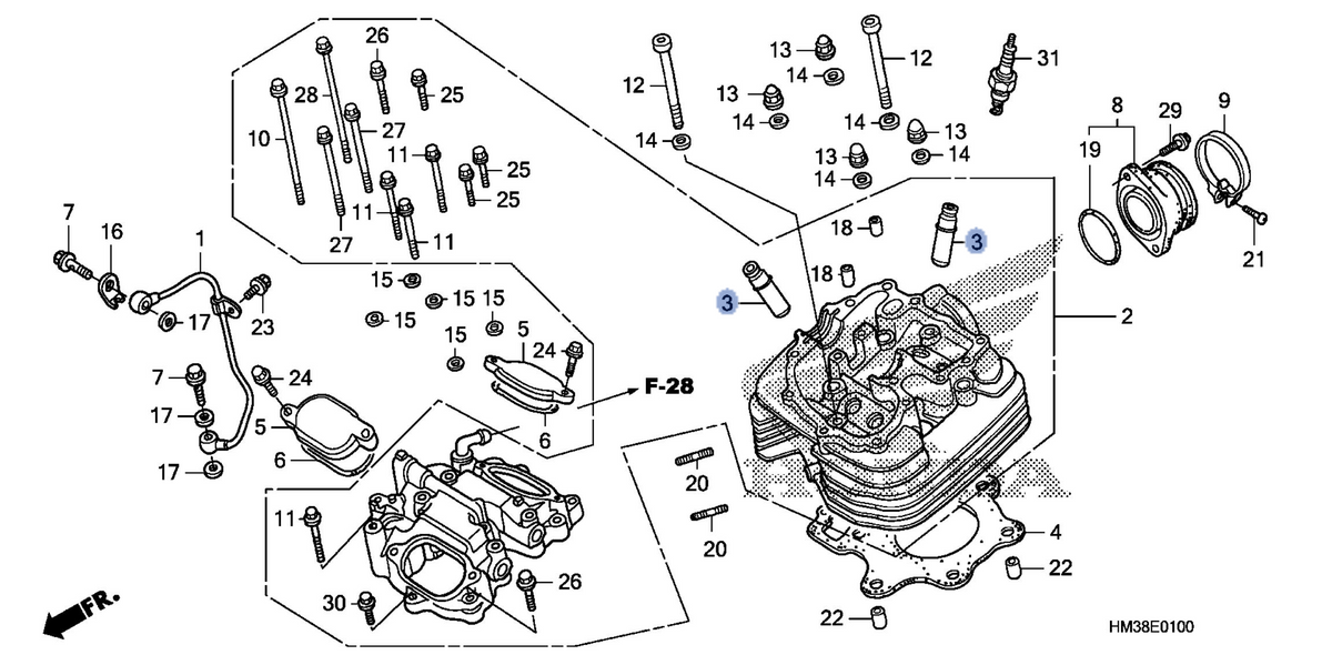 Honda OEM part 12204-HM3-305