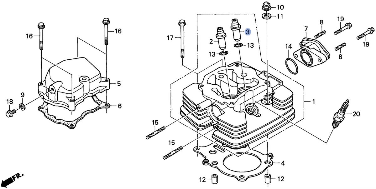 Honda OEM part 12204-HM8-305